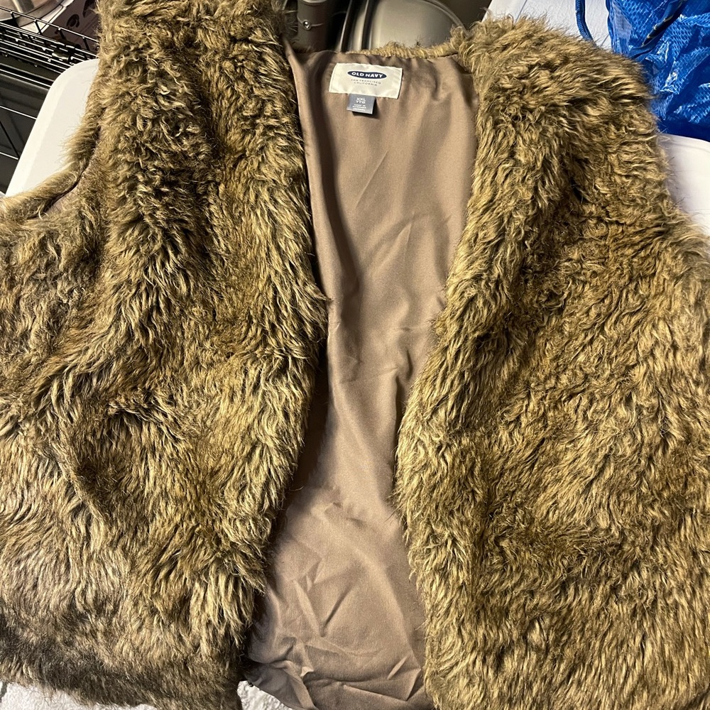Faux fur vest
